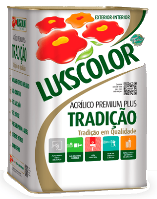 Foto de Tinta Acrílica Premium Fosca Lukscolor Tradição Branco 18 L
