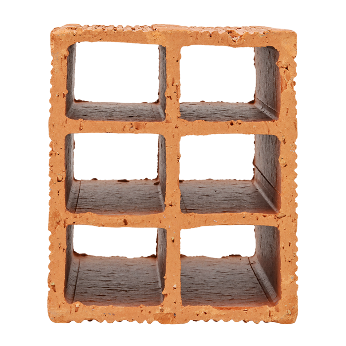 Foto de Bloco Cerâmico de Vedação 6 Furos 11,5 x 14 x 24 cm